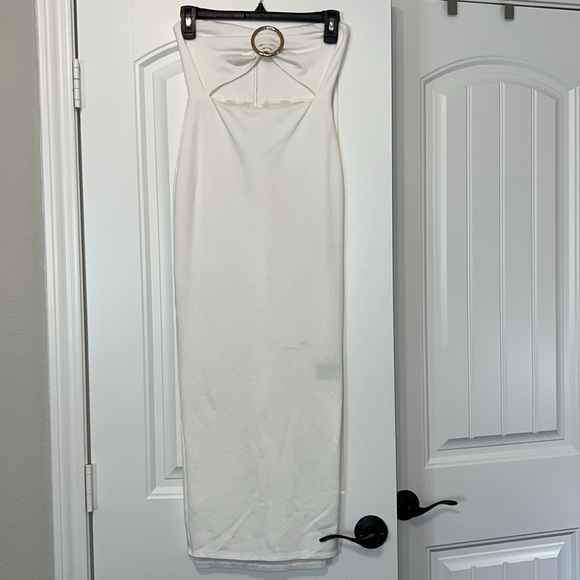 Michael Costello x REVOLVE Erin Midi Dress in White - Picture 6 of 6